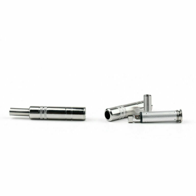 4 Pcs Metal 6.35mm Female 1/4" Stereo Jack Connector SP
