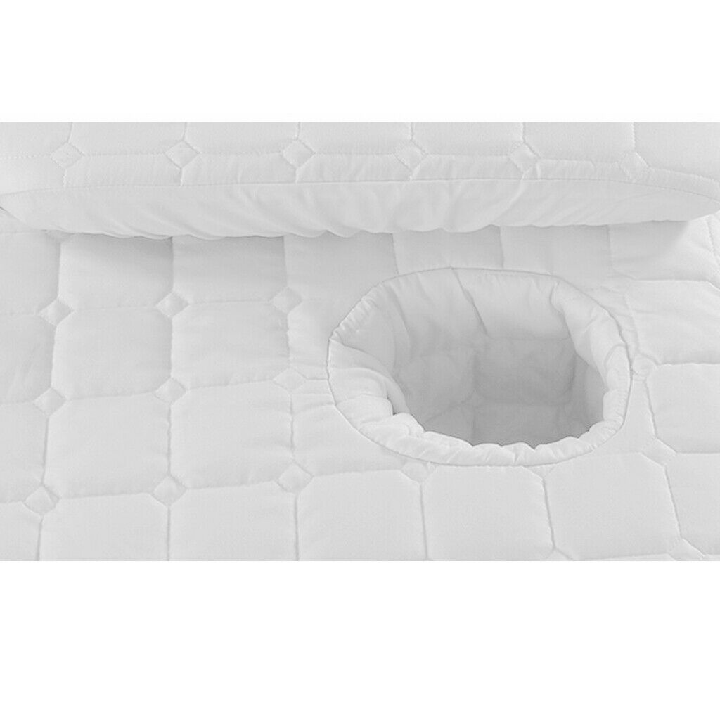 Spa Massage Table Cover Sheet with Bedskirts Beauty Bed Skirt White 75x31