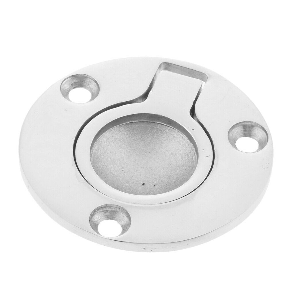 Marine Boat 316 Stainless Steel Flush Lift Ring / Hatch Pull Handle 50mm 2