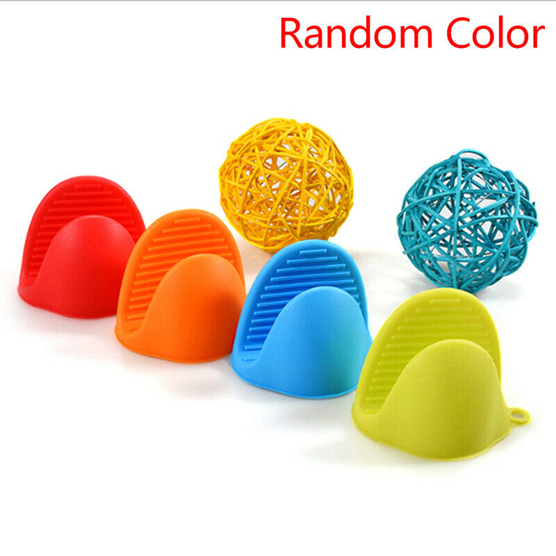 1PC Kitchen Glove Heat Resistant Grip Baking BBQ Mitt Oven Pot Holder Silic Fx