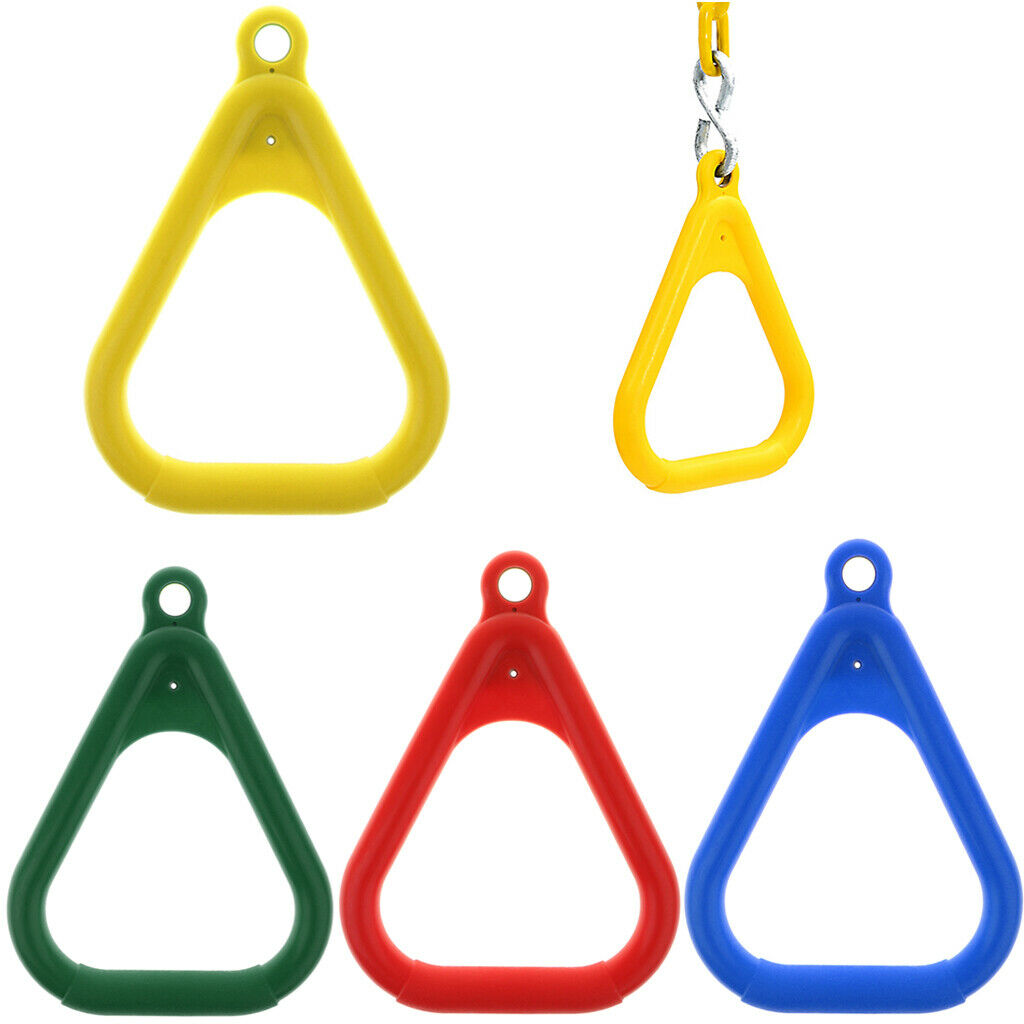 4 PackTrapeze Swing Bar Rings, Heavy Duty Swing Set Accessories, 120kg Load