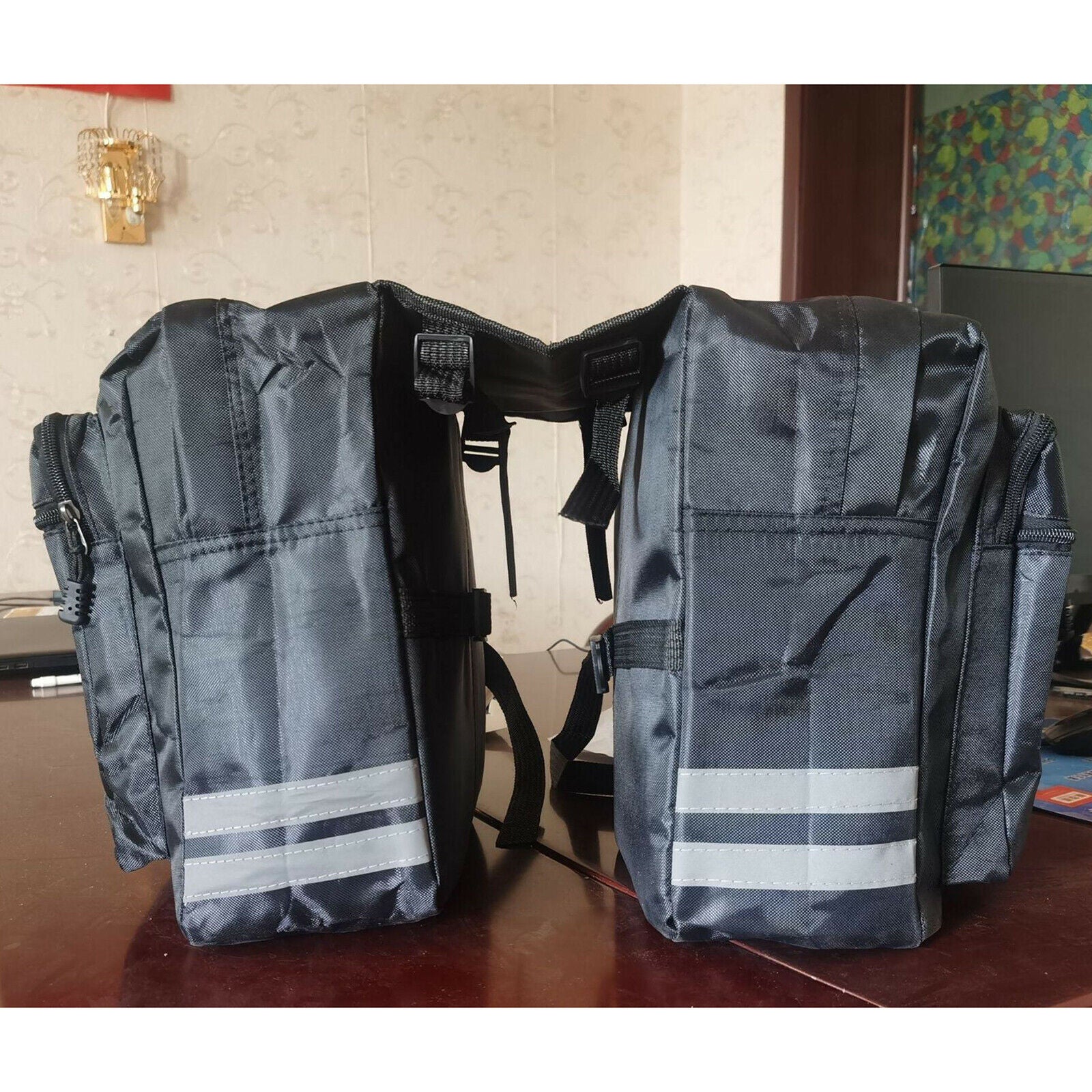 Bicycle bike bike double pannier back seat bag trunk bag