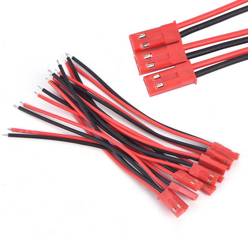10X 2Pin 2.54mm Male and Female Wire Connector Plug Cable For RC Battry ModeY1