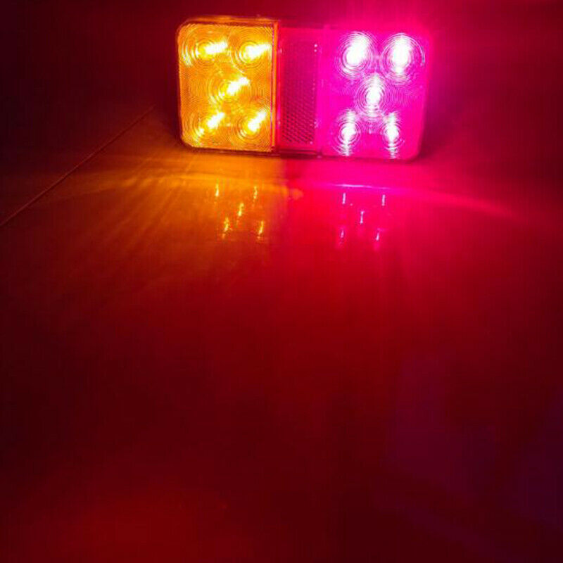10LED Rear Tail Lights Lamps Lorry Truck Trailer Caravan Bus Motorhome ;.l8