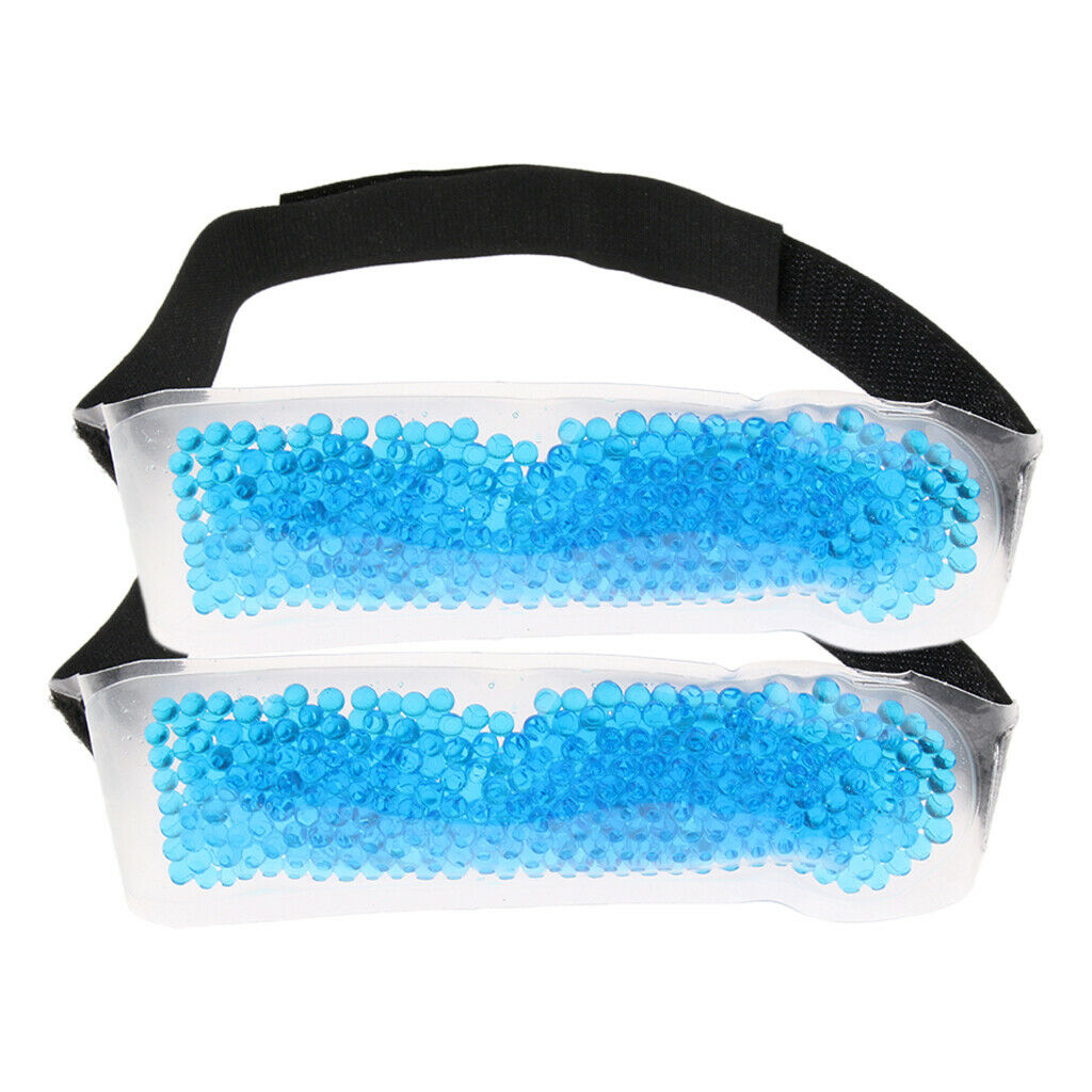 2 Pieces Head Gel Beads Ice Pack Wearable Pack Ice Wrap Headache Relief