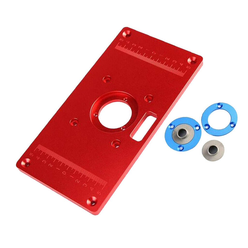 Alloy Router Table Aluminum Insert Plate With 2pcs Router Insert   Tool 2