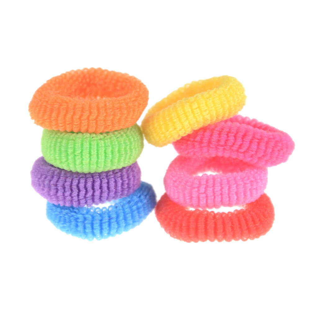 Candy Color Little Girl Elastic Hair Bands Ring Rope Headwear Hair AccessoriBDA