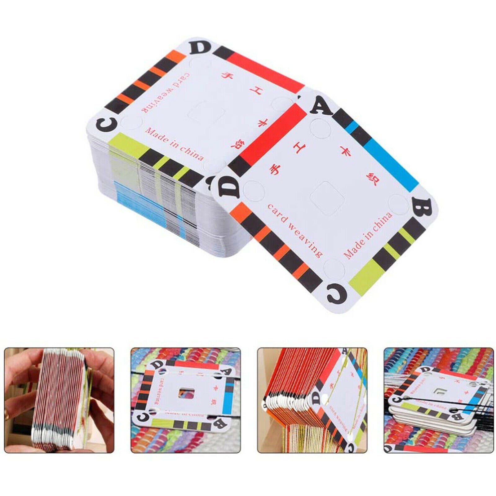 Pack of 100 Weaving Cards Tablet Smooth Surface for Loom or Inkle Loom DIY