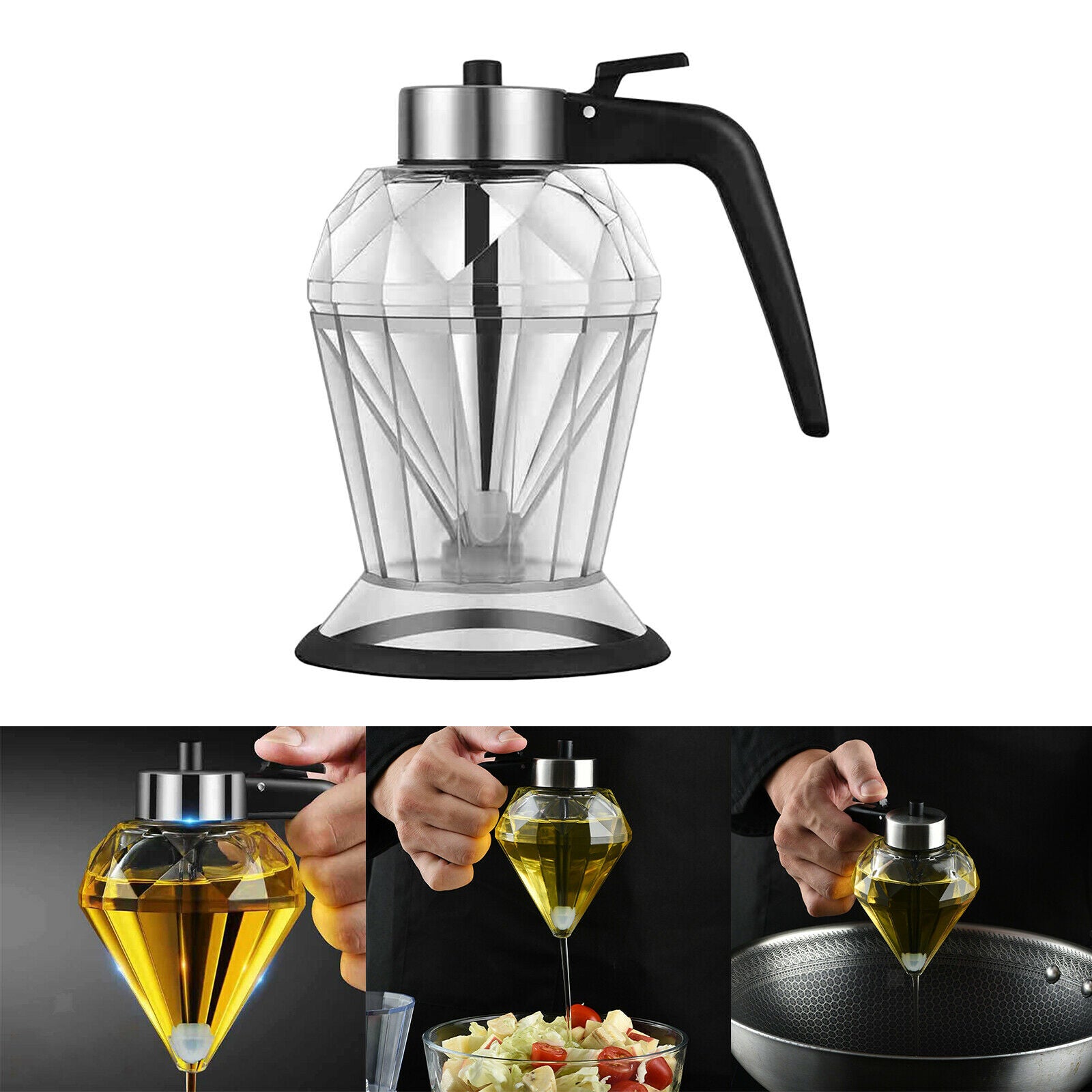 Kitchen Olive Oil Bottle Japanese Style Dustproof Kitchen Seasoning Bottle