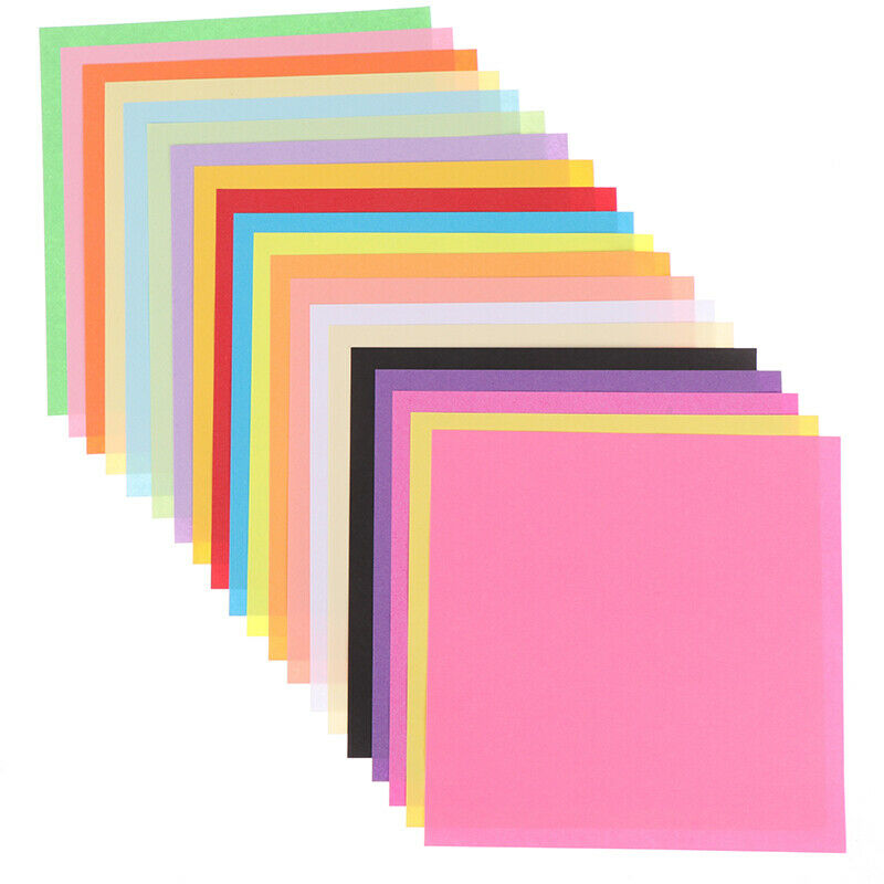 100x Handmade Origami Paper DIY 10Colors Folding Paper Double Sides Square P SJ