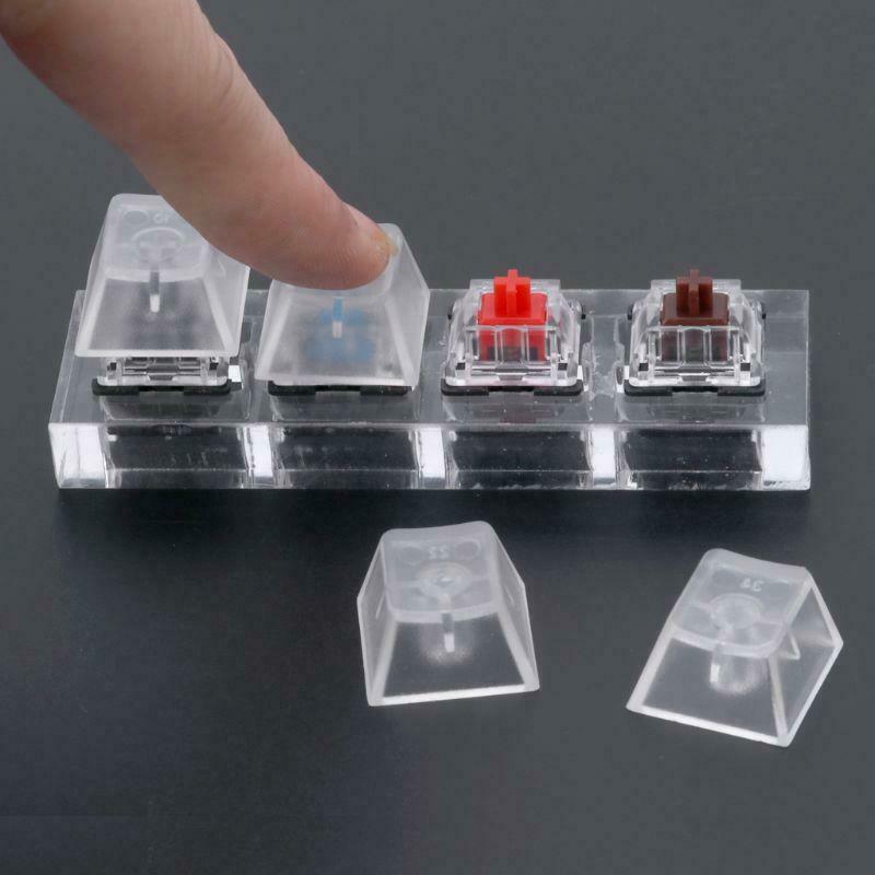 Gateron MX Switch Acrylic Keyboards Switch 4 Translucent Clear Sampler Tester