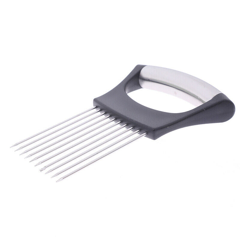 Stainless Steel Onion Holder Vegetable Potato Food Slicer Cutter Peeler C.l8
