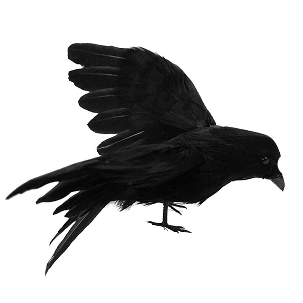 Set 2 Artificial Realistic Woodland Birds for Garden Weding Home Decoration
