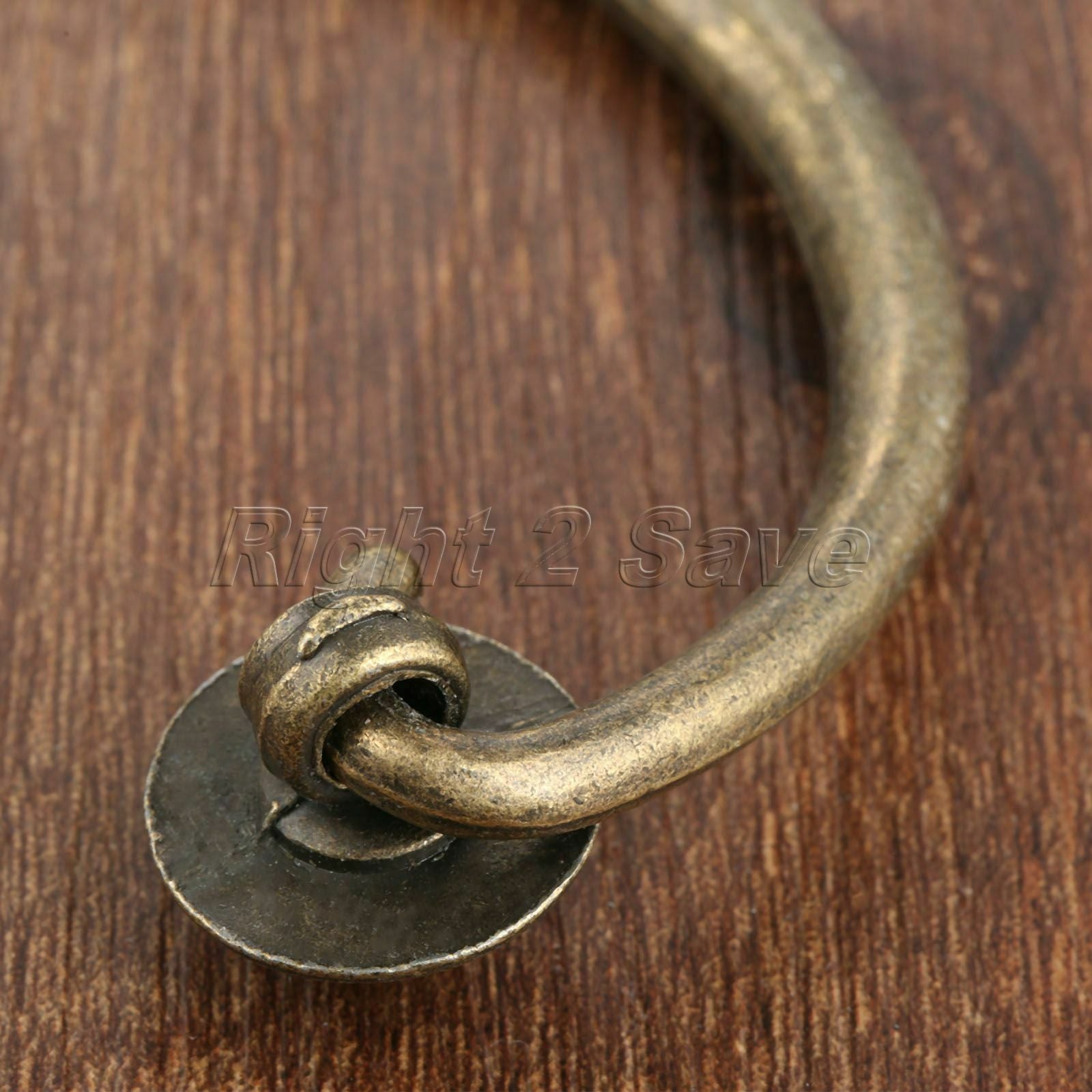 Zinc Alloy Jewelry Box Cabinet Door Handle Ring Retro Cupboard Drawer Pull Knob