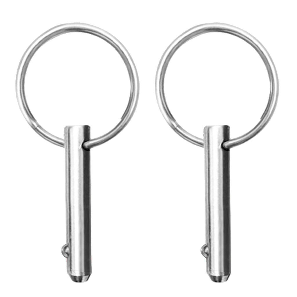 5/16" Stainless Steel Quick Release Pins Kayak, Boat, Bimini Top Set of 6