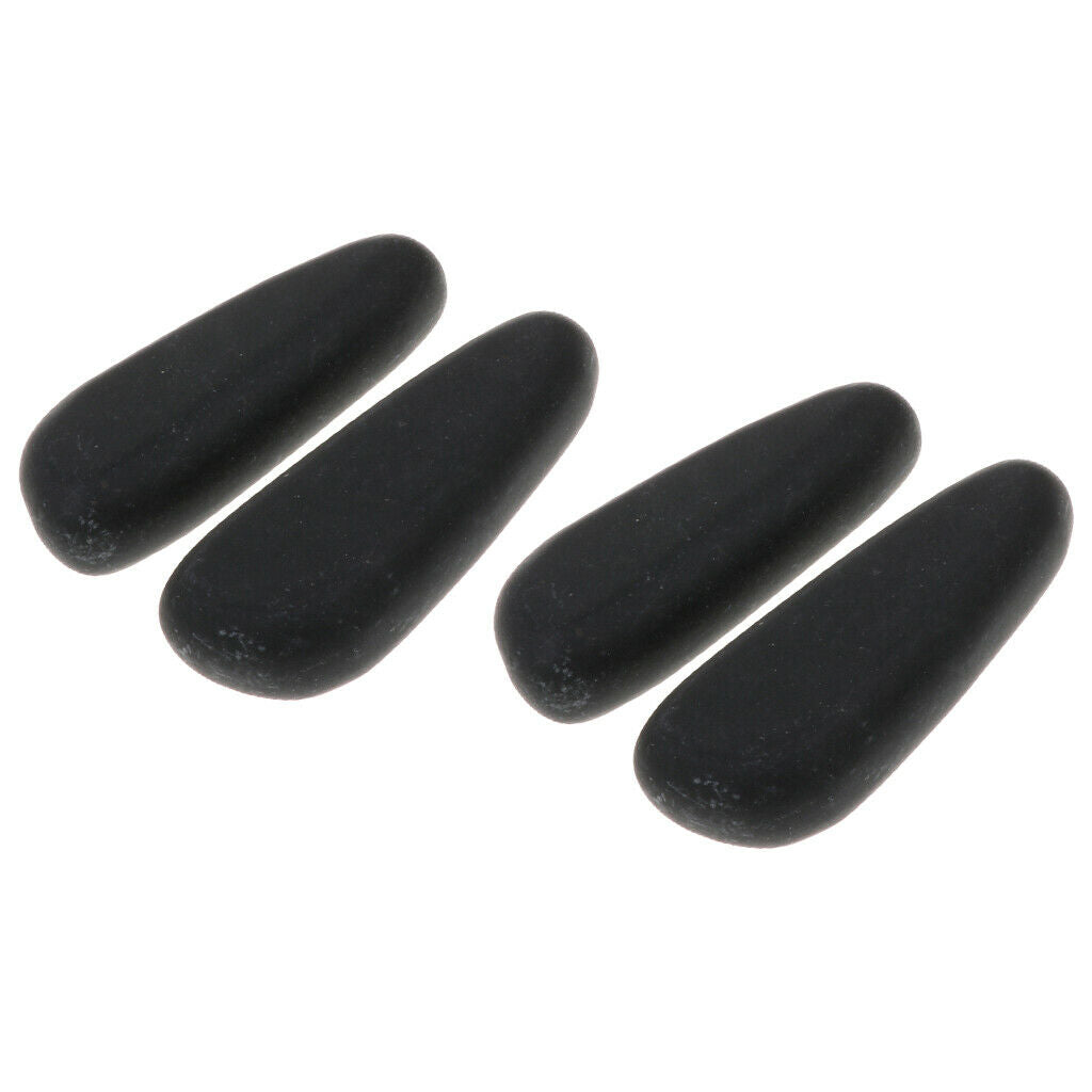 4 Pieces Massage Stone - Black Natural Basalt Stone for SPA Hot & Cold Stones