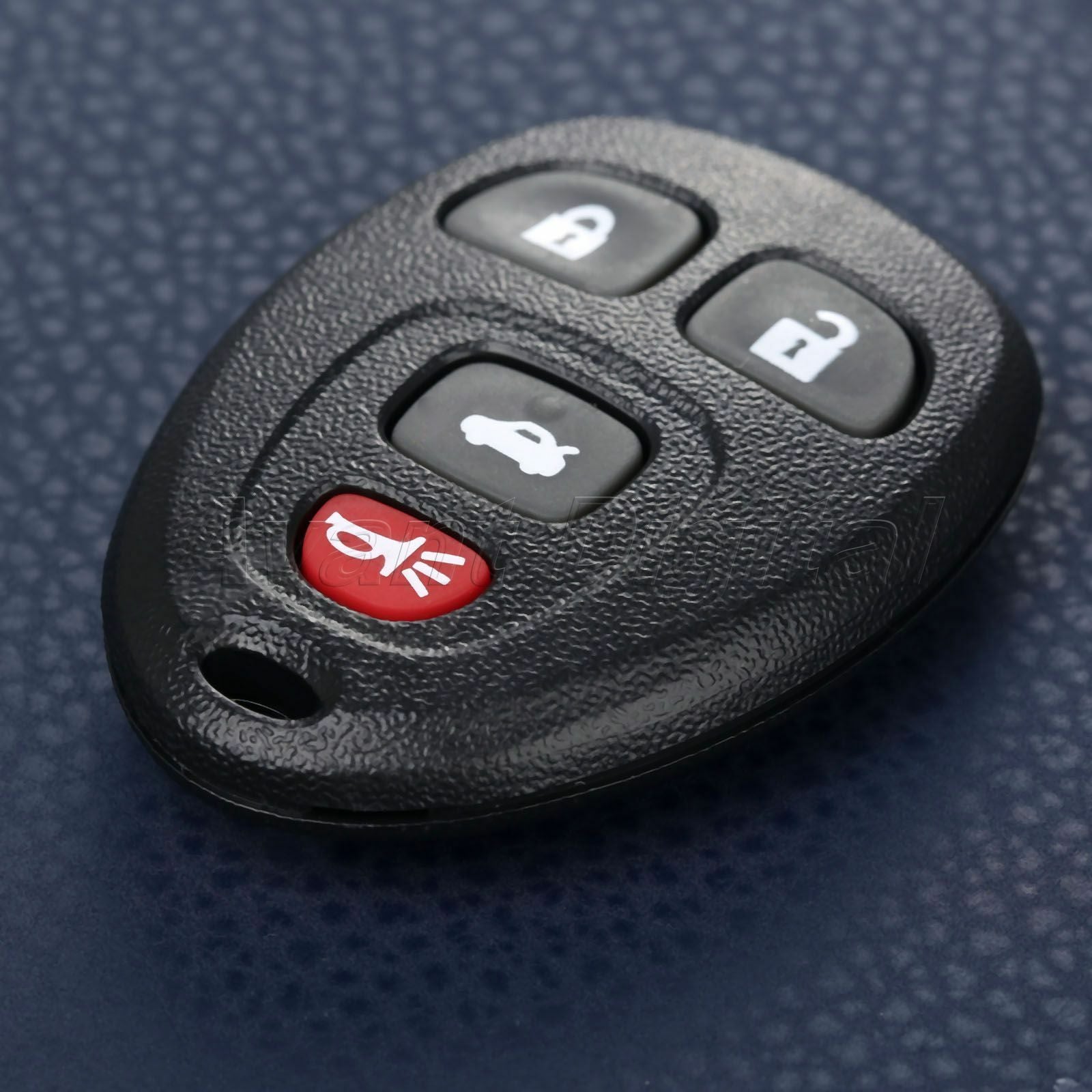Remote Keyless Entry Shell Fob Case Pad For Chevrolet Pontiac Buick 4 Buttons