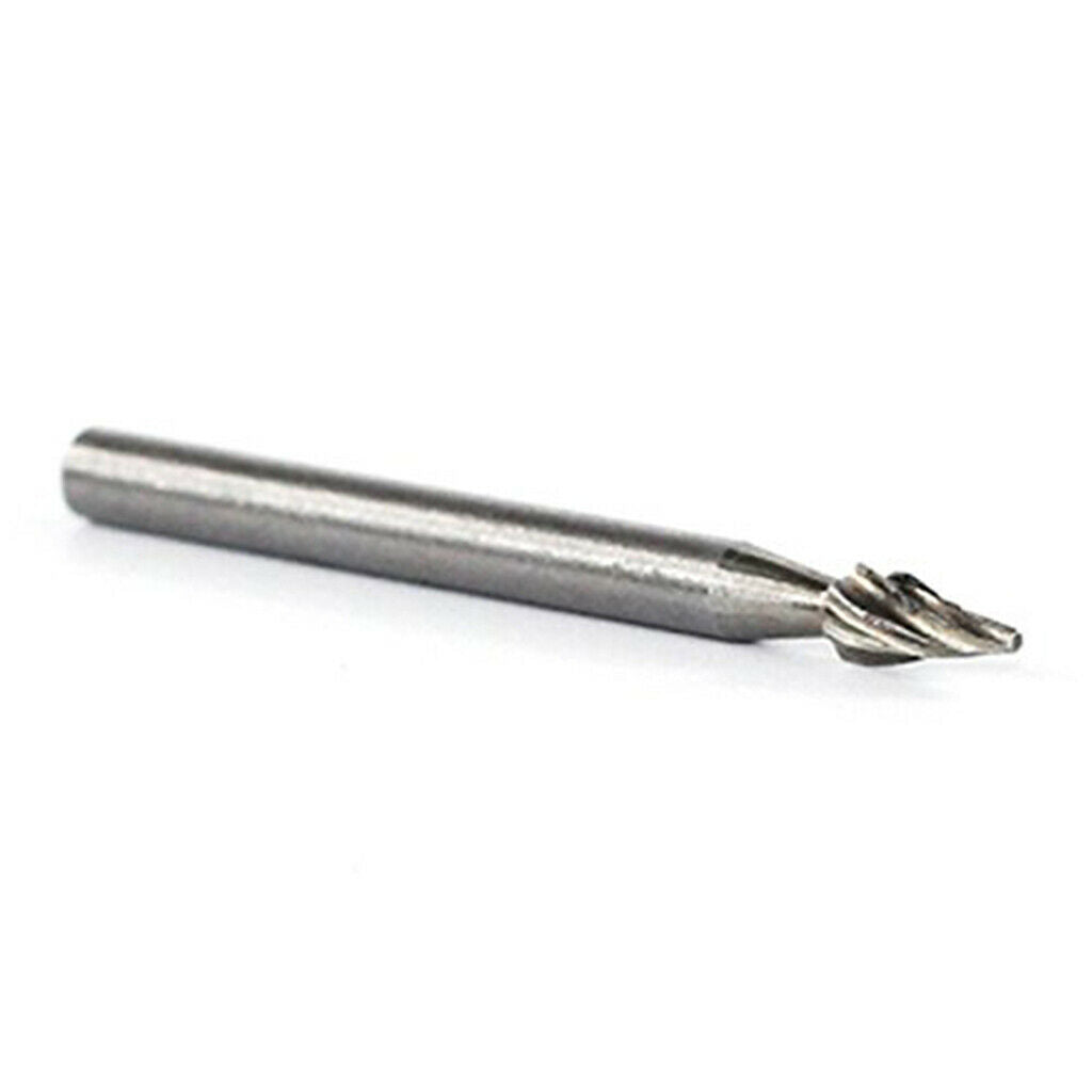 6pc Hss Rotary File Rasp 1/8" 3mm Engraving Bit Burr Wood Metal Grinding