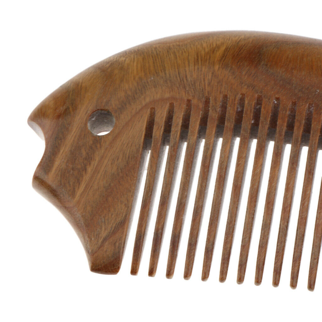 Handmade Small Sandalwood Comb With Fine Tooth Scalp Massage For Men Women