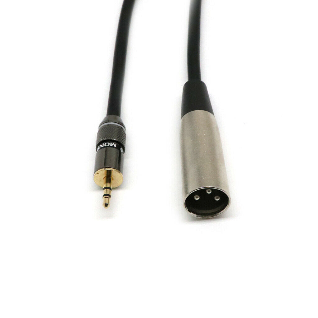 3 . 5mm   1 / 8 "  Stereo  ( PC / Laptop )  to   XLR   Male  ( Mixer / Speaker )