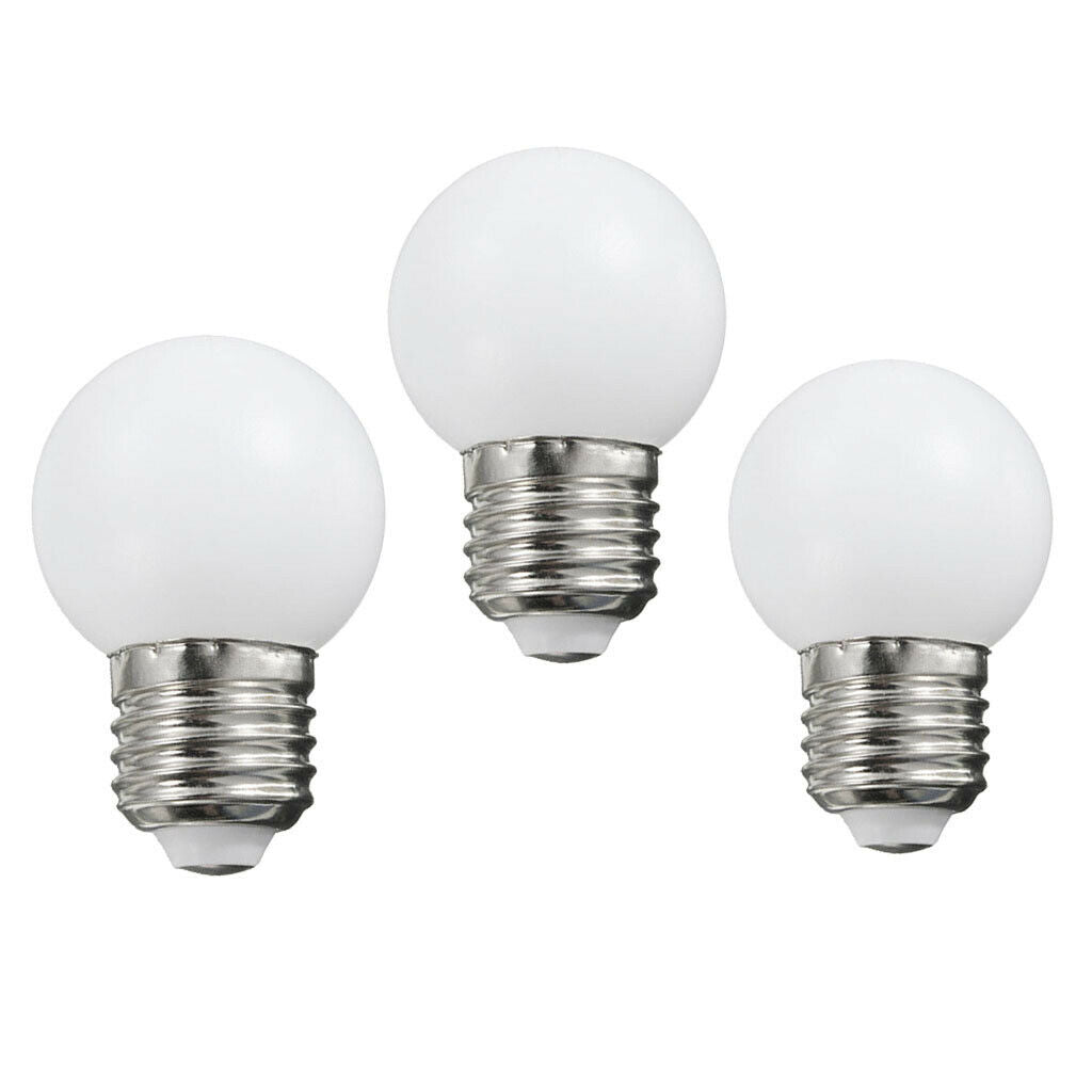 3x E27 1W 2W 3W Globe Bulb Lamp Energy Saving LED Golf Ball Light Long Life