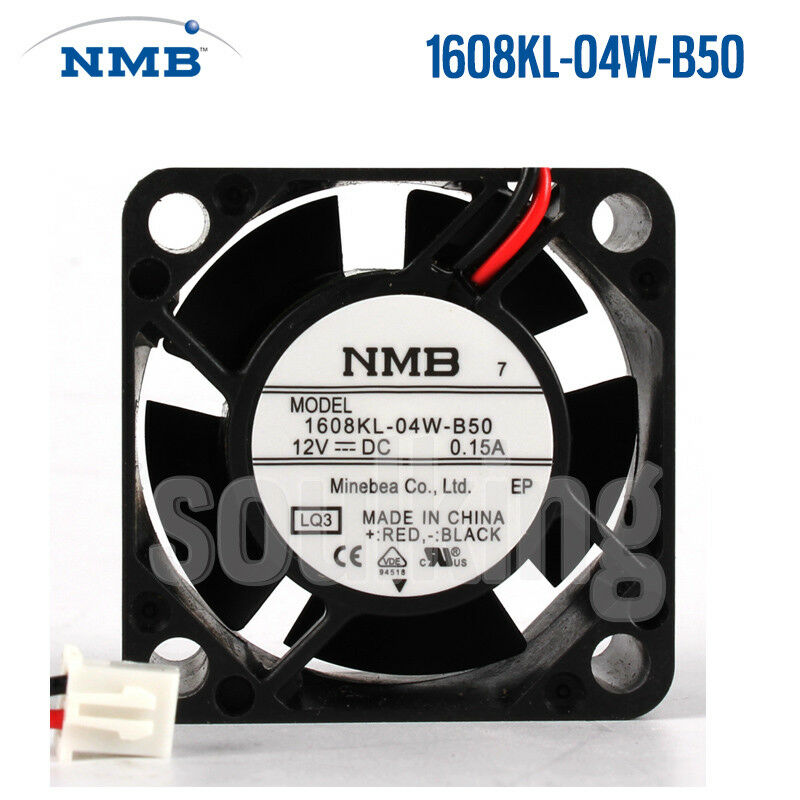 For Lüfter Fan NMB 1608KL-04W-B50 12V- 0,15A 40x40x20mm