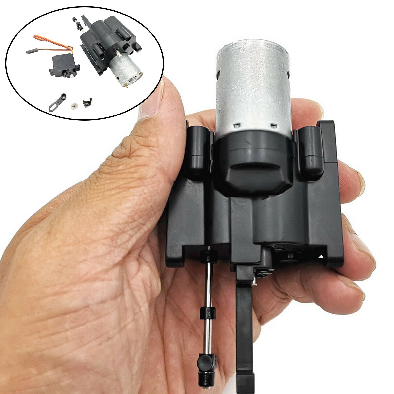 Upgraded Transmission   for WPL 1/16 6WD RC Army Truck Truck DIY