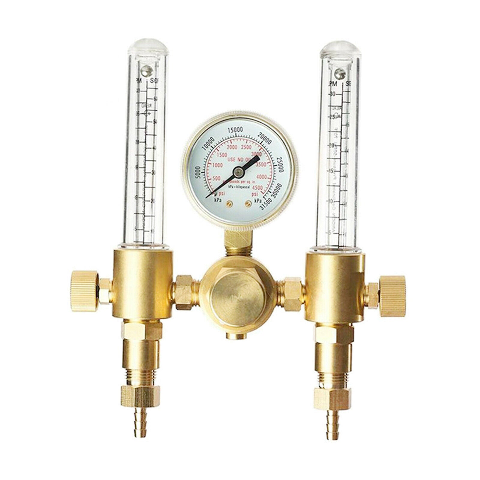 Welding Dual Output Argon CO2 Regulator Flowmeter TIG MIG 0-60CFH CGA580