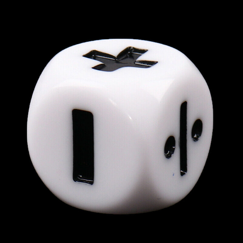 6pcs Addition Subtraction Multiplication Division Symbol Dice Operation P.l8
