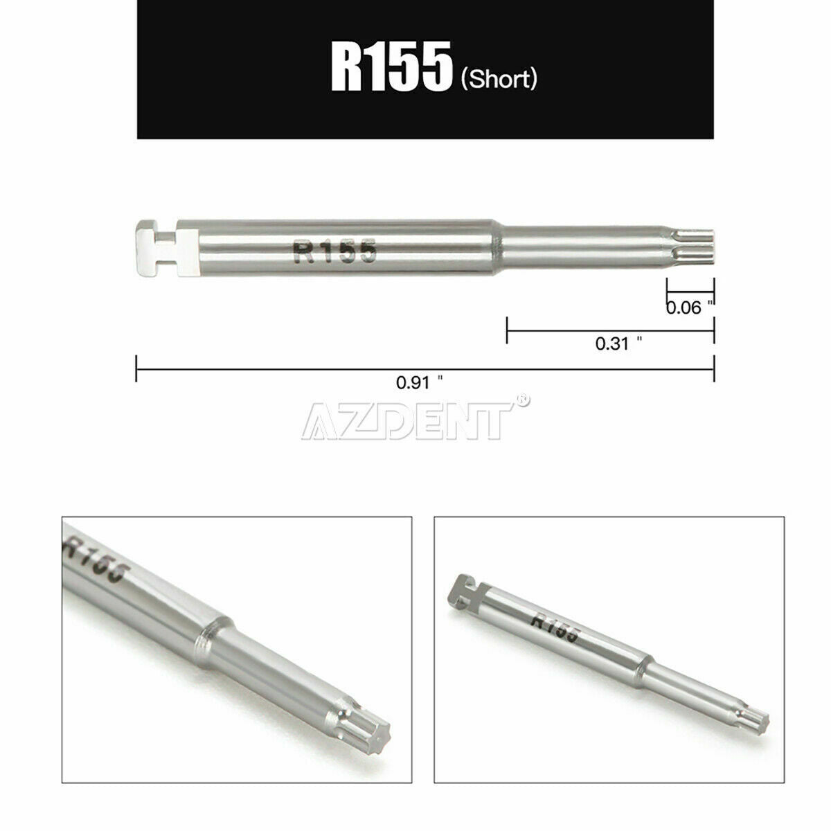 12pcs Dental Clinic Implant Motor Screw Driver Abutment Screw Driver Long+Short