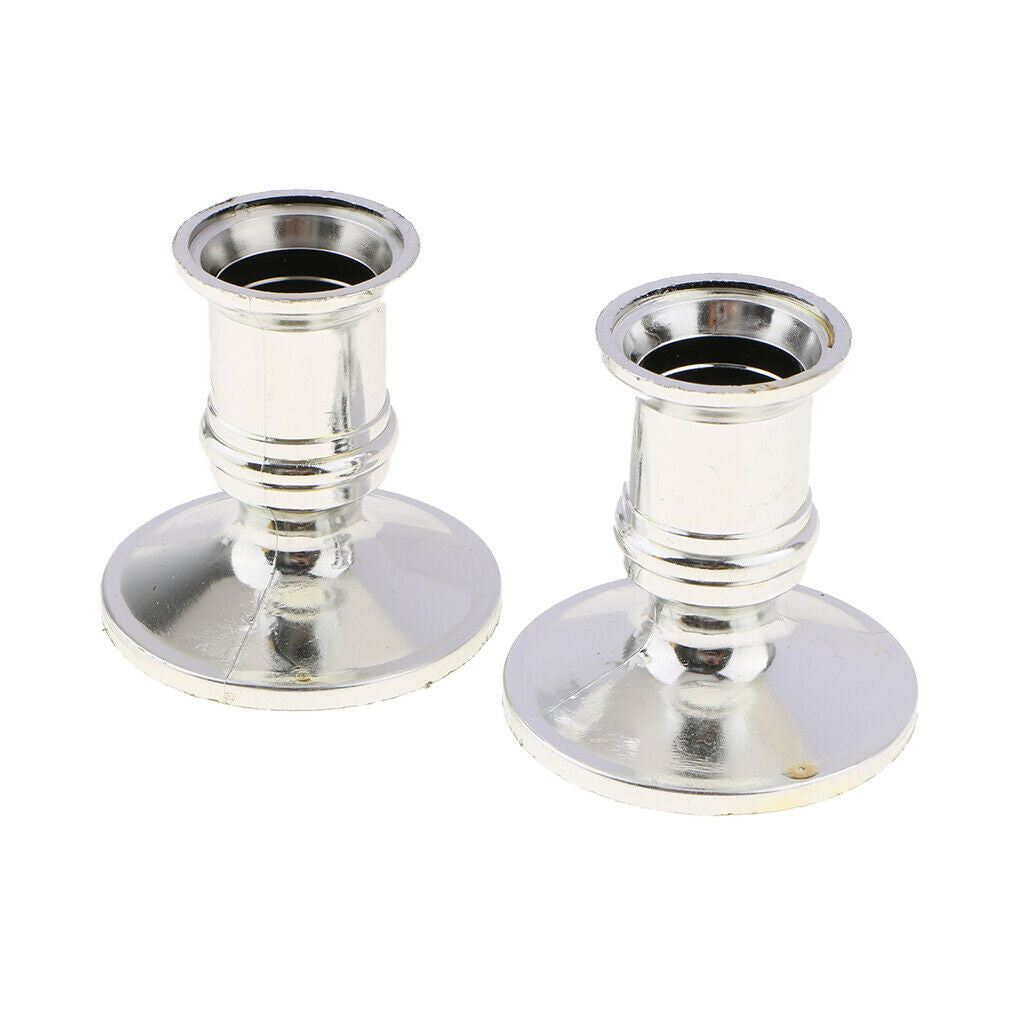 12Pcs Electronic Candle Base Taper Candle Holder Plastic for Dating Votive
