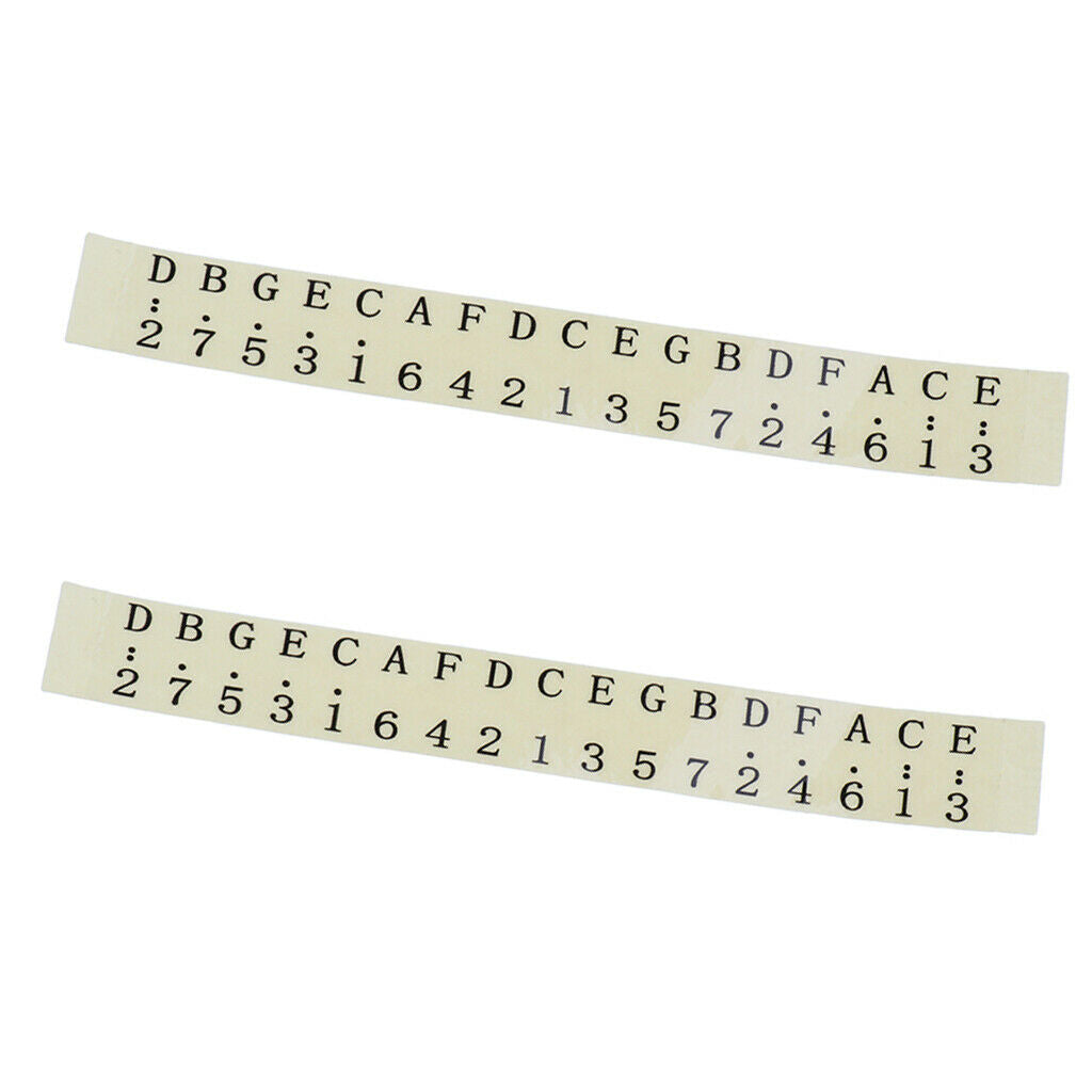 2pcs 17 Key Kalimba Note Key Stickers for Beginner Musical Gift Kalimba Accs