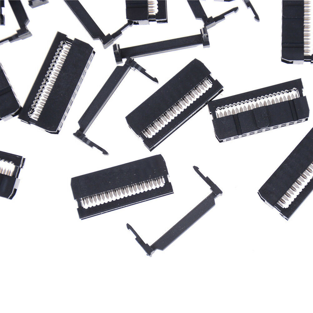 20Pcs 2x10 2.54 Pitch IDC FC-20 Pin Female Wire Header Connector For FlatCableDD