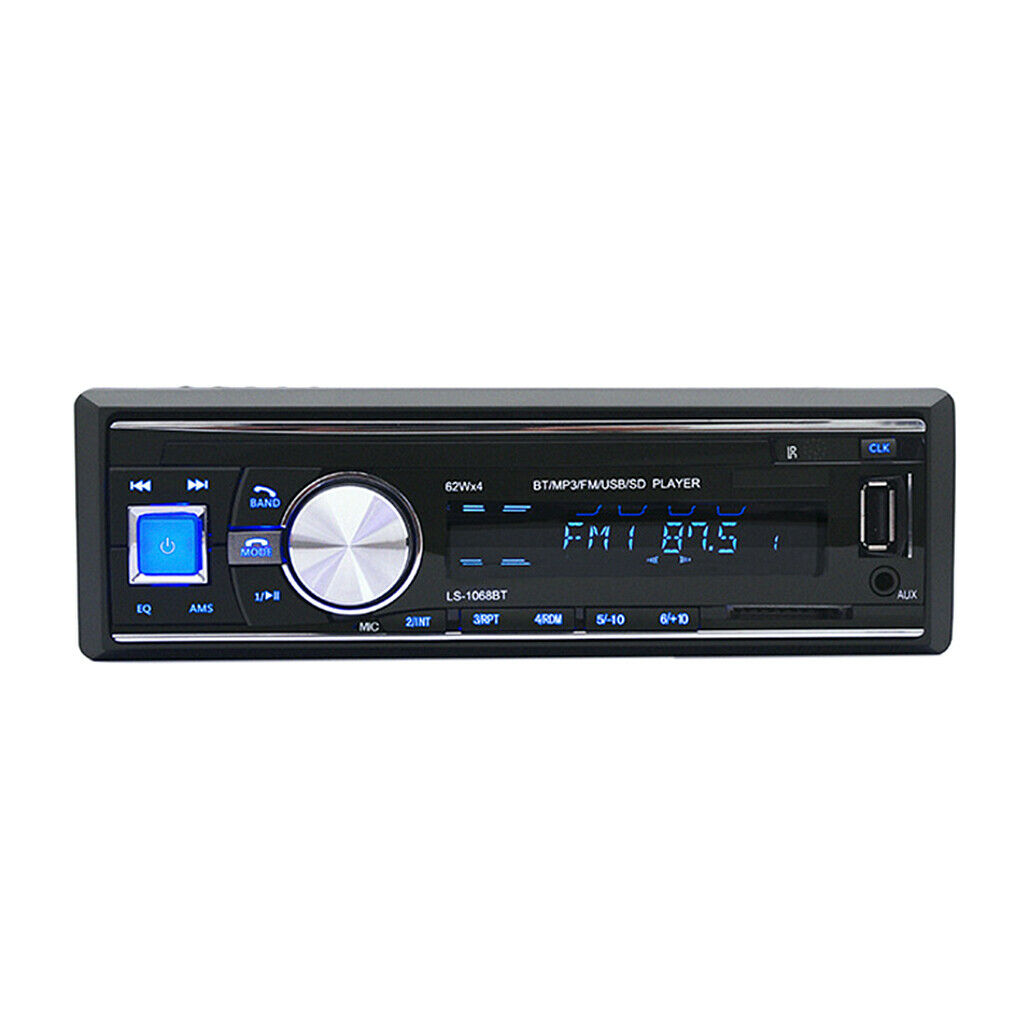 12V Car Stereo FM Radio MP3/MP4/MP5 Player Bluetooth Hands-free USB/SD