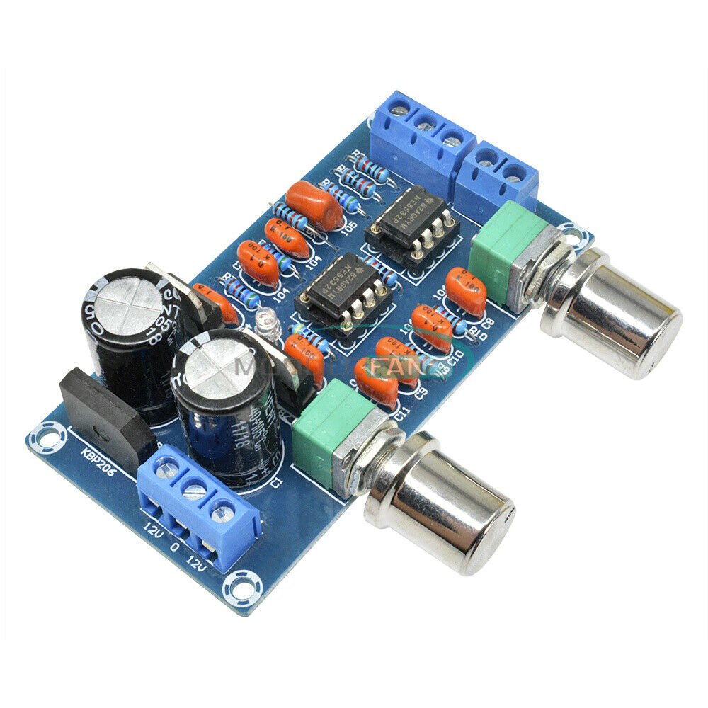 Low-pass Filter NE5532 Subwoofer Process Circuit For Amplifer Board AC 9V -15V