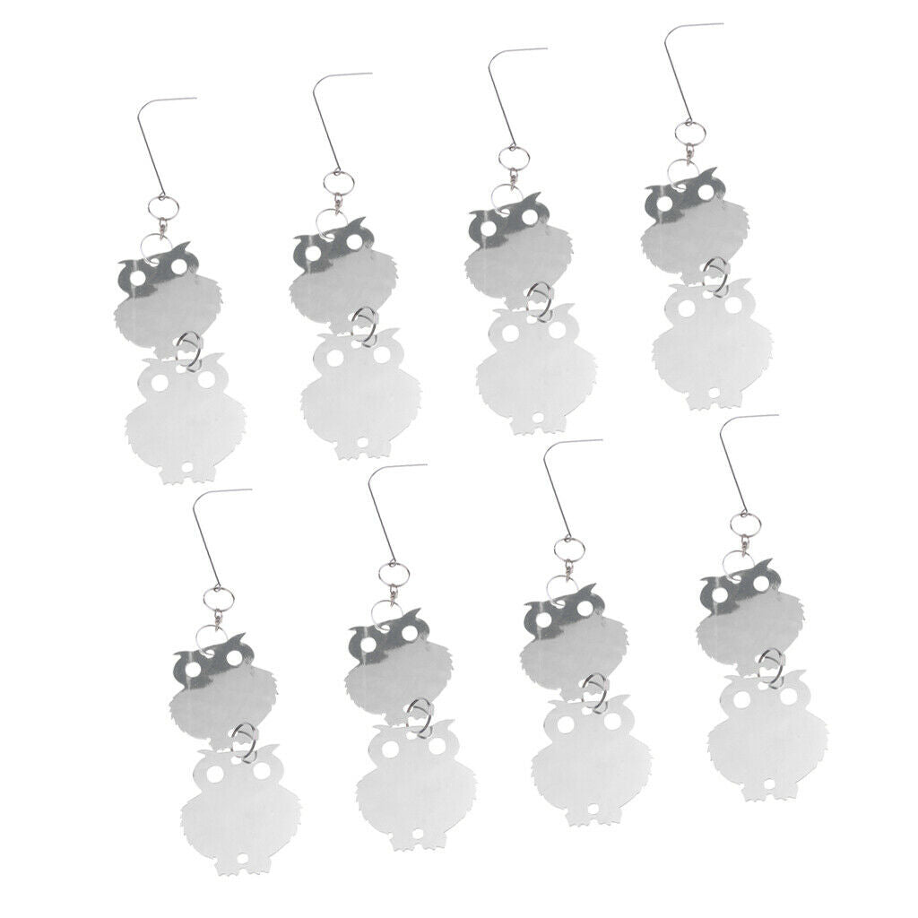 8pcs Bird Repellent Reflective Discs Scare Deterrent Keep Pest Away Garen
