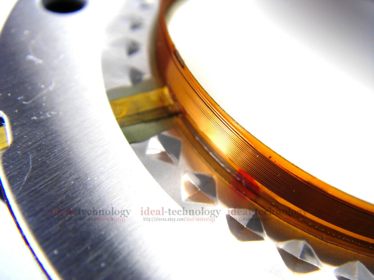 2pcs Titanium Film 44.4MM speaker Voice Coil Horn Tweeter Diaphragm 44 Core 8Ohm