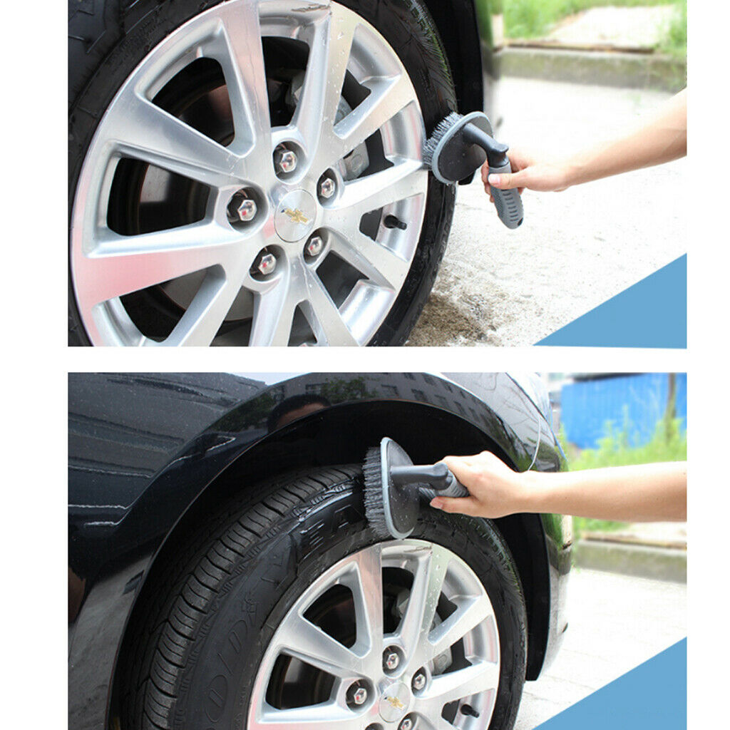 Durable Nylon Brush for Car Wheel Detailing Cleaning, Rim Cleaner Scrubber,