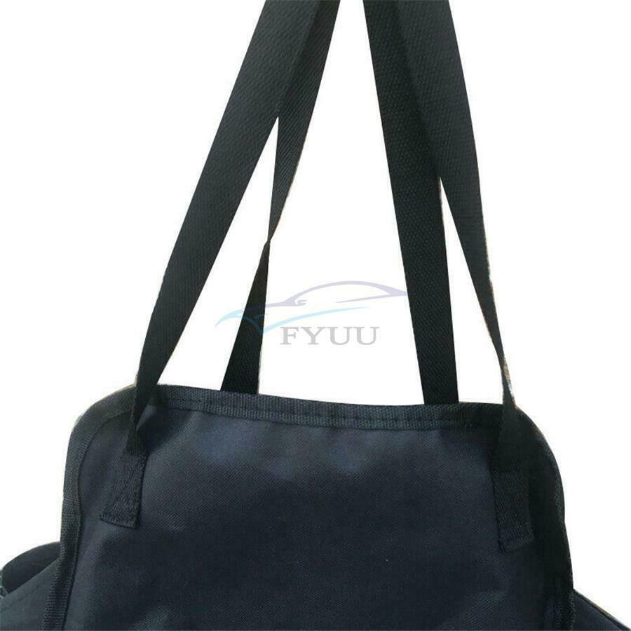 1PCS 60 x 30 x 34CM Car Rear Seat Foldable Seat Back Storage Bag Black Universal