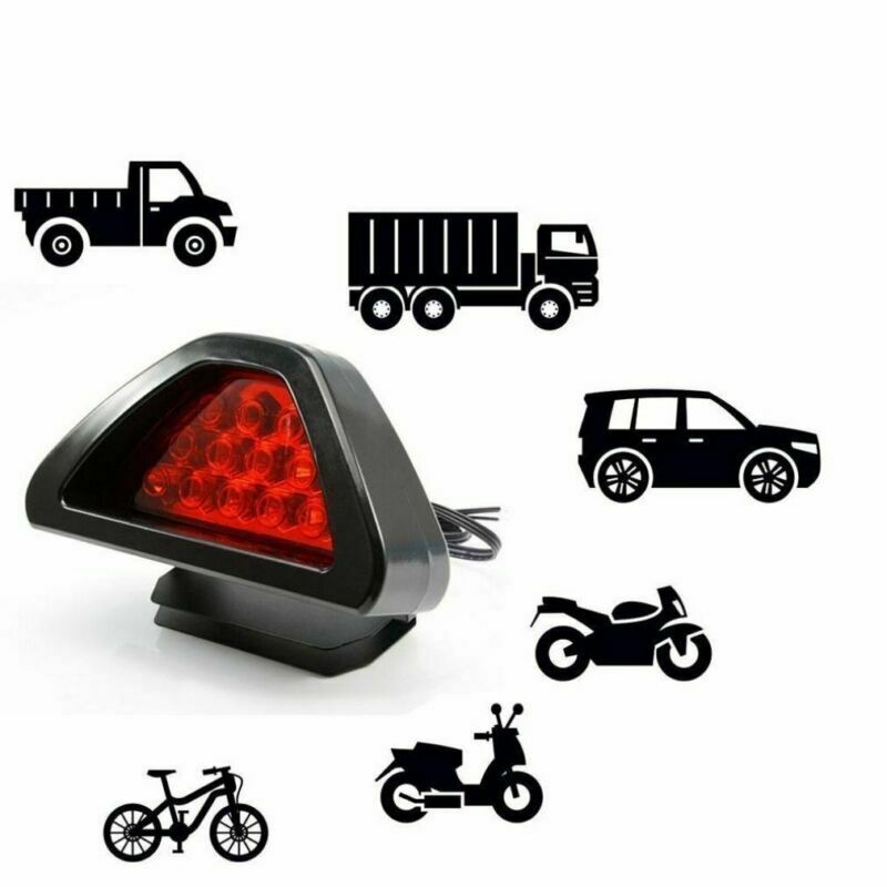 High Power F1 Style 12LED Red Auto Car 3rd Third Rear Tail Brake Light Stop Lamp
