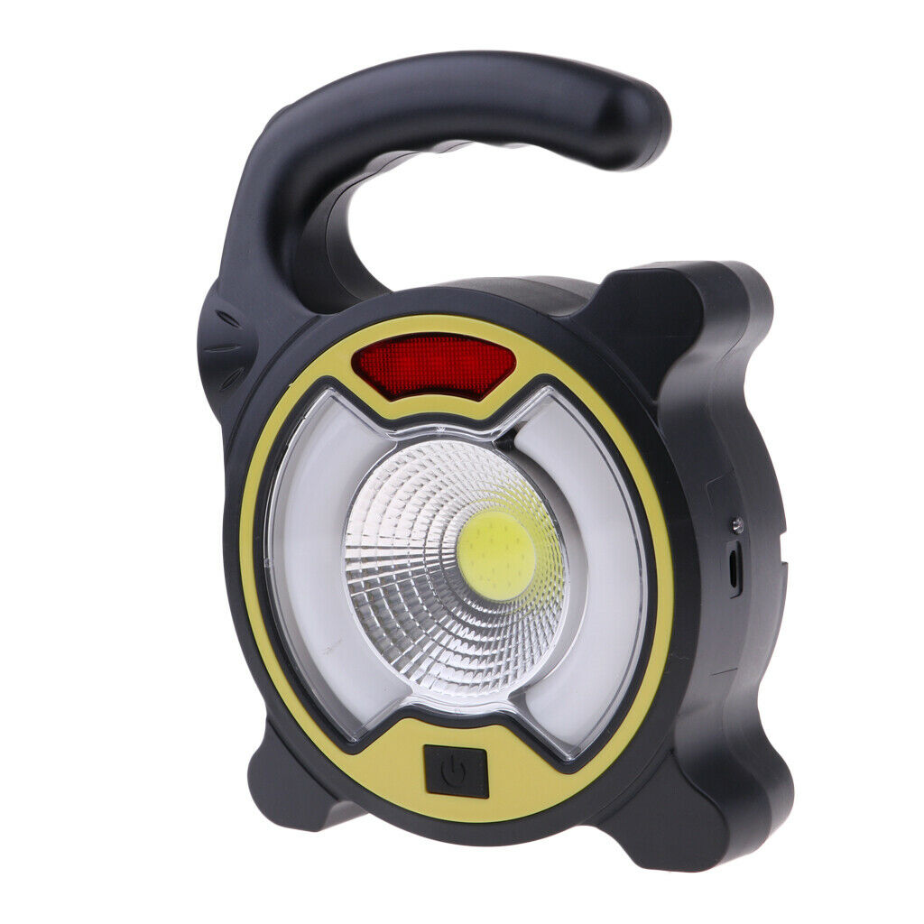 Solar Tent Lantern Portable LED COB Sun Powered Lamp Outdoor Camping Yellow