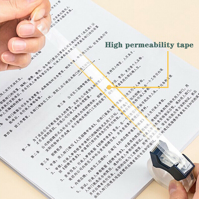 Writable Clear Adhesive Tape with Tape Cutting Tool Protable Tape DispenserFCA
