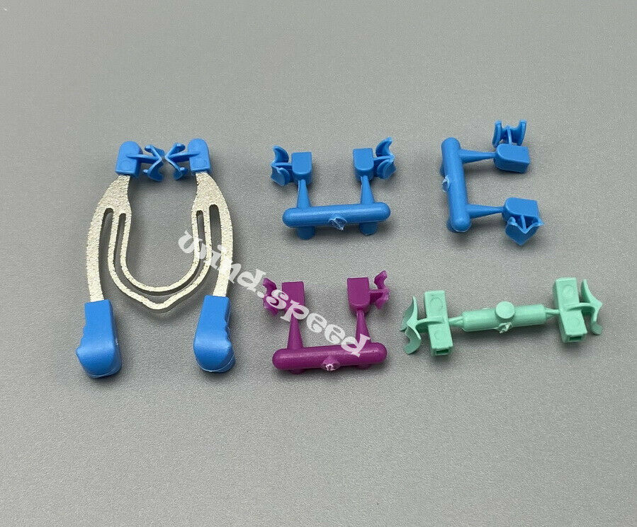 10sets Dental Sectional Contoured Matrices Clamps Wedges Matrix Band Ring Clip