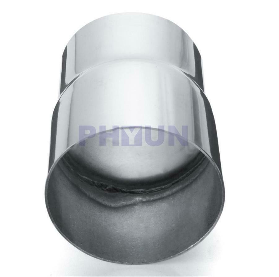 Car Chrome Stainless Steel Exhaust Pipe Adapter Reducer Connector 2.75" to 3" ID