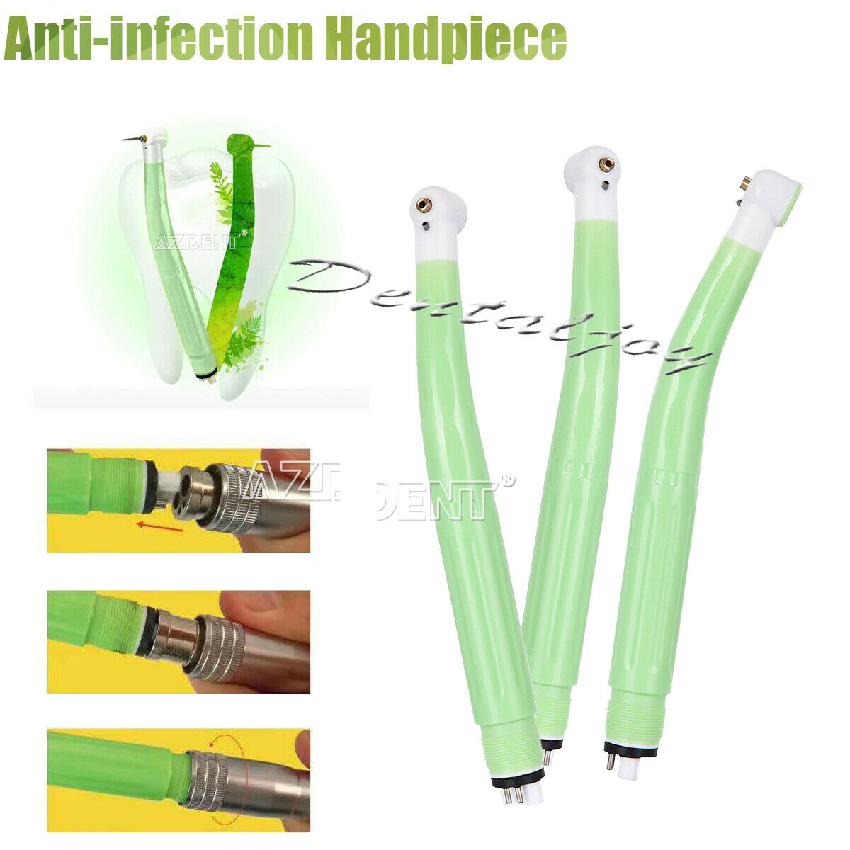 50 X Dental anti-infection disposable handpiece Single Spray Friction grip