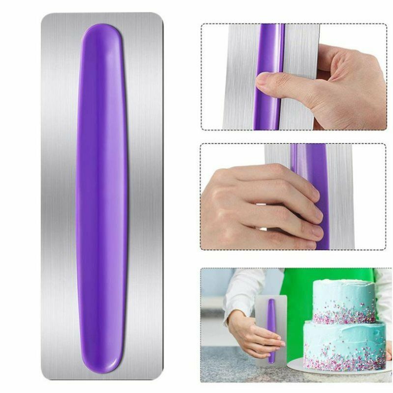 Stainless Steel Pastry Butter Dough Cake Cookie Scraper Decorating DIY To.l8