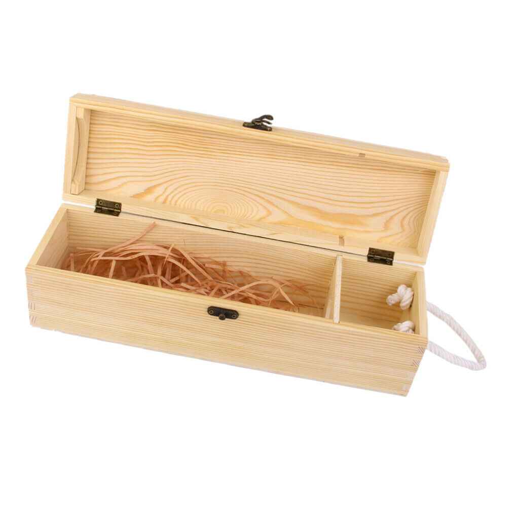 Wine Gift Box (Pine Wood,35 X 10 X 10cm)