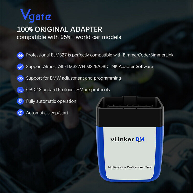 OBD2 ELM327 V2.2 PIC18F25K80 Bluetooth 3.0 SUV Car Diagnostics Scanner Tool Code