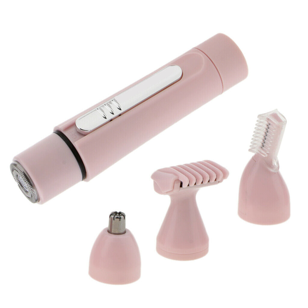 4 in 1 Electric Lady's Shaver Trimmer Nose Hair Epilator Eyebrow Razor Set