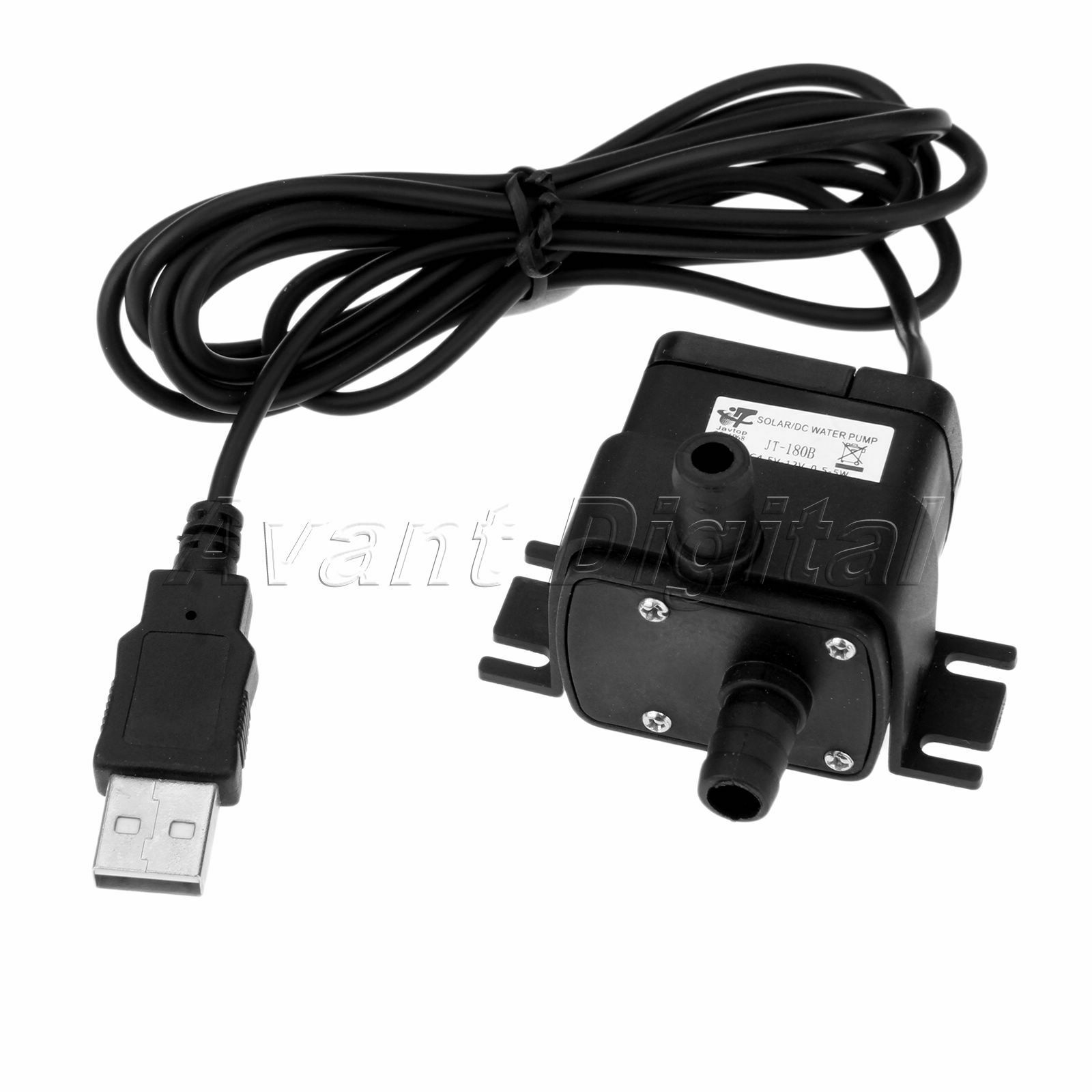 PC DC 12V Water Pump Brushless Motor Submersible Pump Wire w/ USB Interface